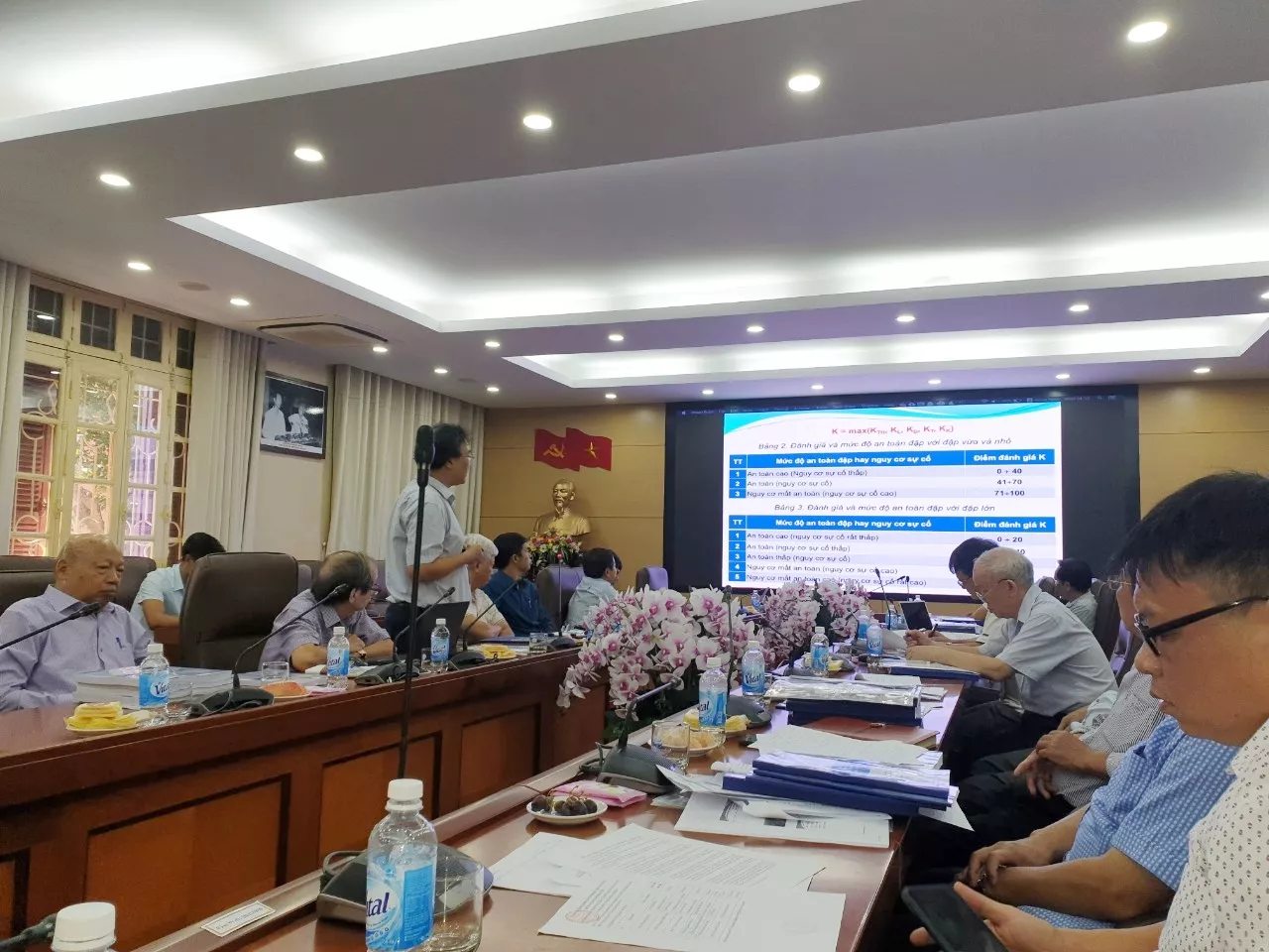 Nghiệm thu cơ sở Đề tài cấp Nhà nước “Nghiên cứu công nghệ phát hiện sớm nguy cơ sự cố đê sông, đập đất, đập đá, đập bê tông trọng lực và đề xuất giải pháp xử lý”