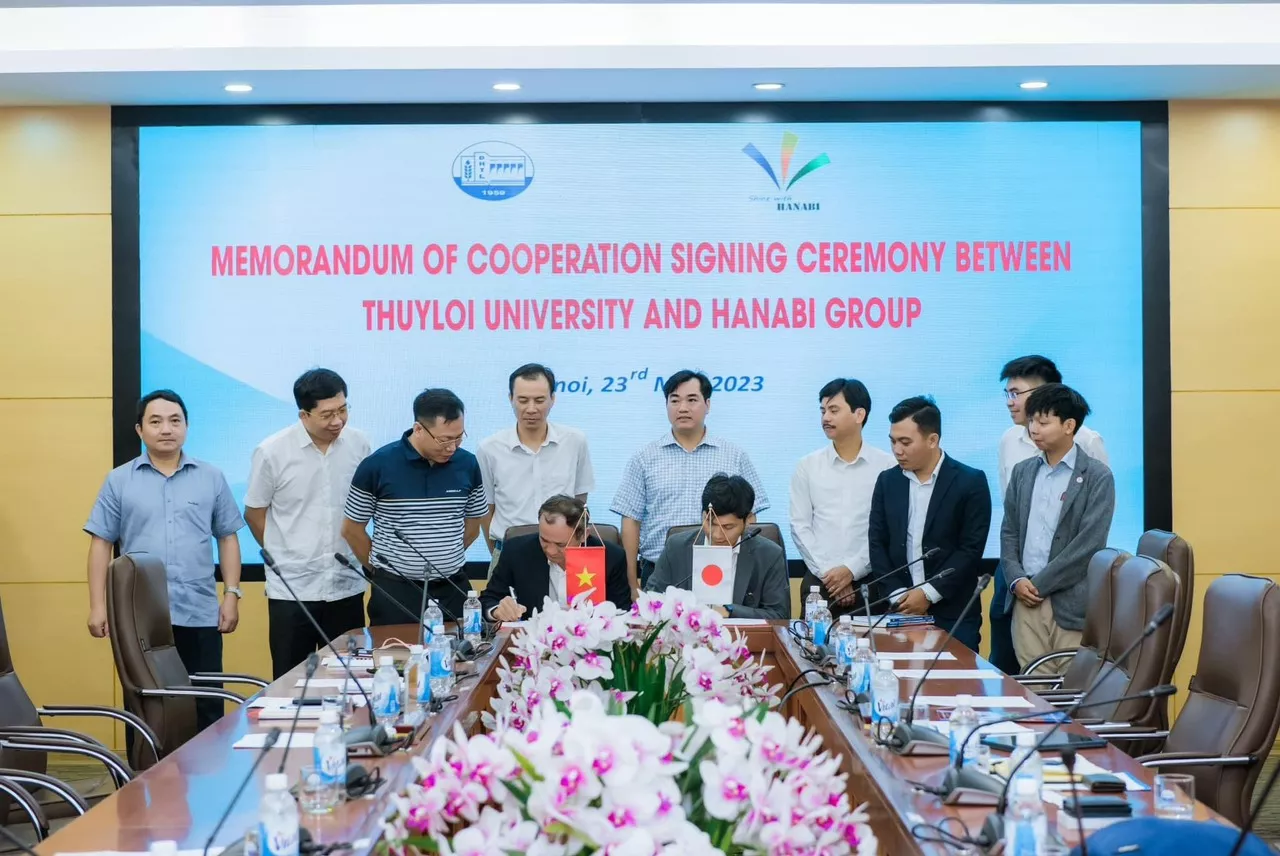 Buổi lễ ký kết Biên bản ghi nhớ giữa Trường Đại học Thủy lợi và Công ty Hanabi, Nhật Bản