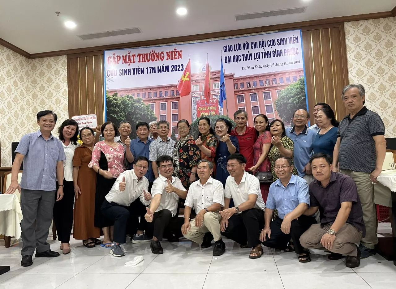 Cựu sinh viên lớp 17N, Khoa Kỹ thuật tài nguyên nước giao lưu với Chi hội Cựu sinh viên Đại học Thủy lợi tỉnh Bình Phước
