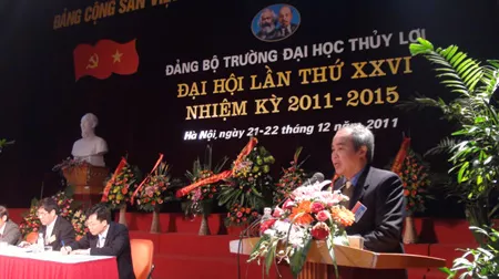 Đại hội Đảng bộ Trường Đại học Thủy Lợi lần thứ XXVI – Phiên chính thức.