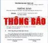 Thông báo về việc đăng ký học lại kỳ I năm học 2006-2007