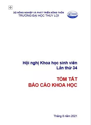 Báo cáo tóm tắt – Hội nghị Khoa học sinh viên lần thứ 34 – Tháng 8/ 2021