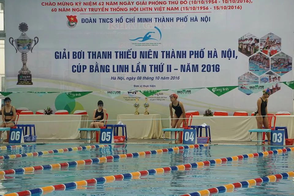ĐH Thủy lợi đạt giải Nhì toàn đoàn giải bơi toàn thành phố năm 2016