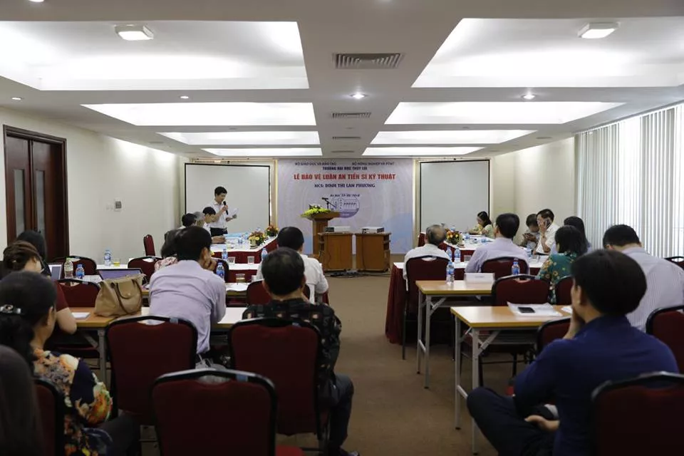 Trường Đại học Thủy lợi tổ chức bảo vệ luận án tiến sĩ cấp Trường cho NCS Đinh Thị Lan Phương