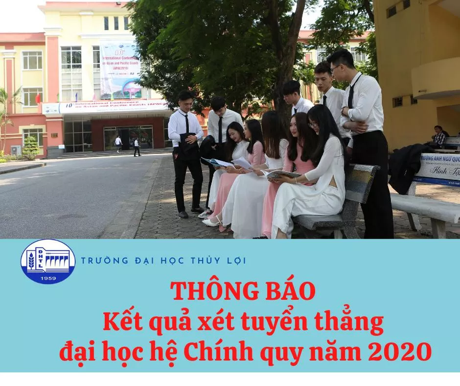 Thông báo kết quả xét tuyển thẳng đại học hệ chính quy năm 2020