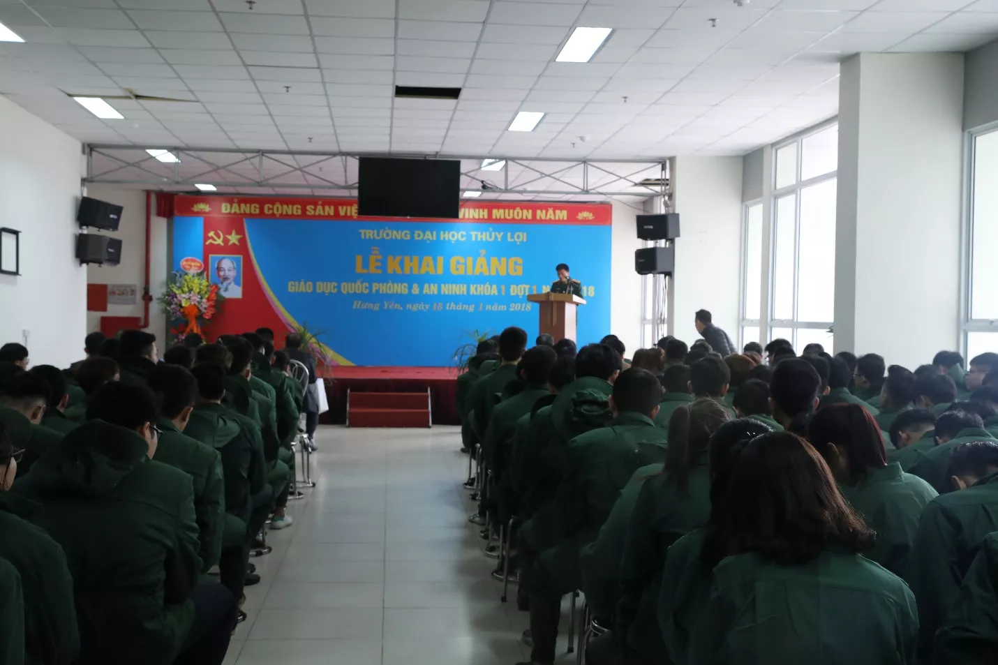 Khai giảng khóa học GDQP-AN cho sinh viên Trường Đại học Thủy lợi