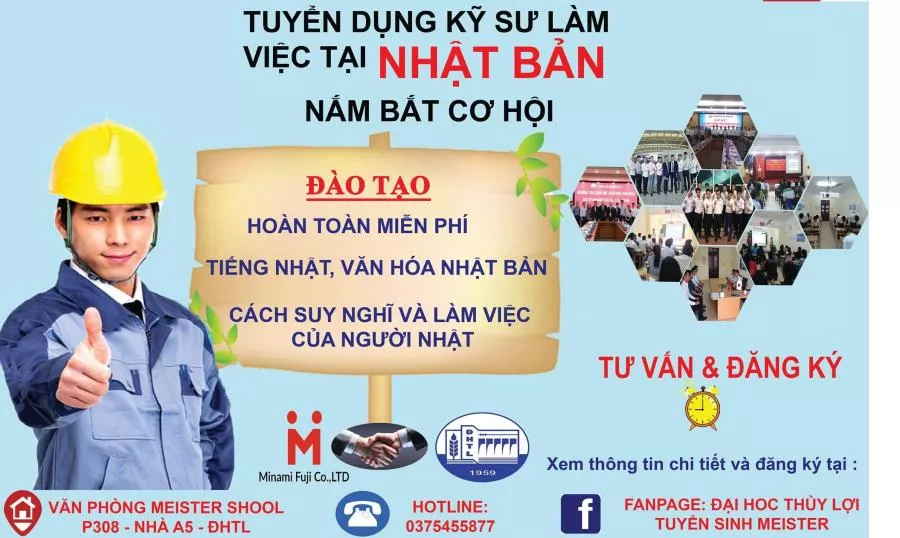 Thông báo tuyển sinh Chương trình Meister School “Kỹ sư làm việc tại Nhật Bản” Khóa 18