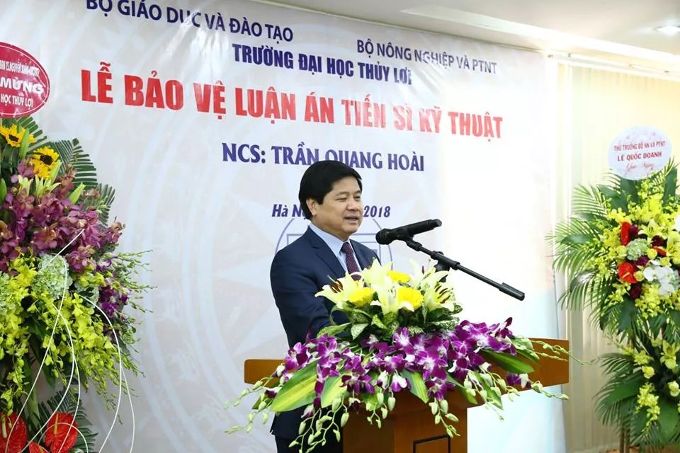 Tổng cục trưởng Tổng cục phòng, chống thiên tai bảo vệ luận án tiến sĩ