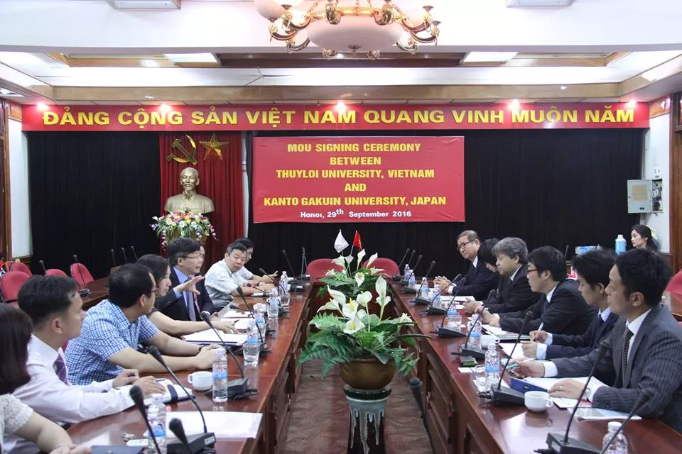 Lễ ký kết giữa Trường Đại học Thuỷ lợi và Trường Đại học Kanto Gakuin, Nhật Bản