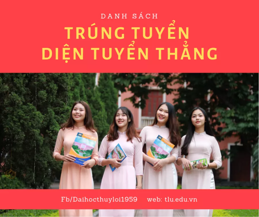 Thí sinh trúng tuyển theo diện xét tuyển thẳng năm 2019