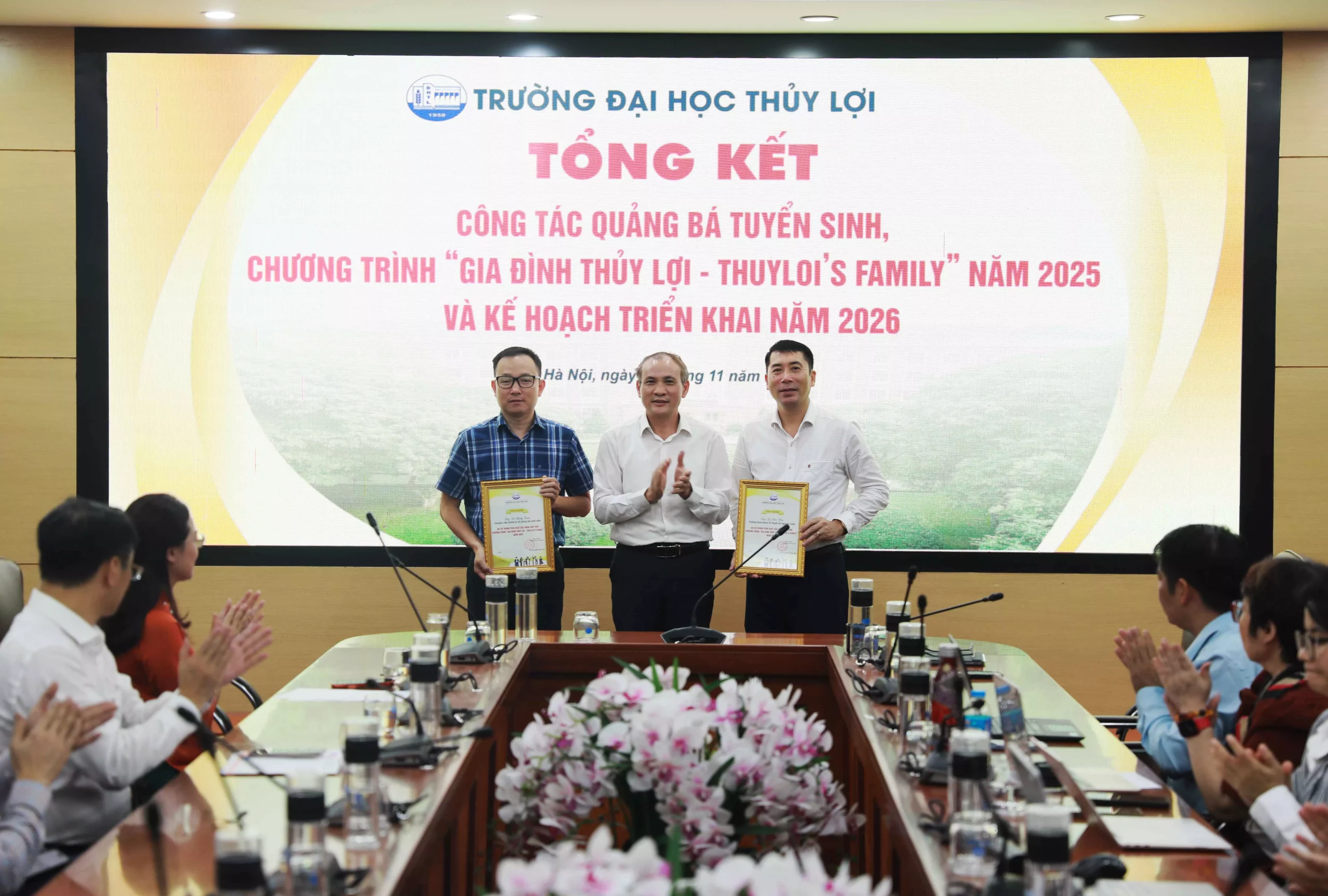 Tổng kết công tác quảng bá tuyển sinh, chương trình “Gia đình Thủy lợi – Thuyloi’s Family” năm 2025 và Kế hoạch triển khai năm 2026