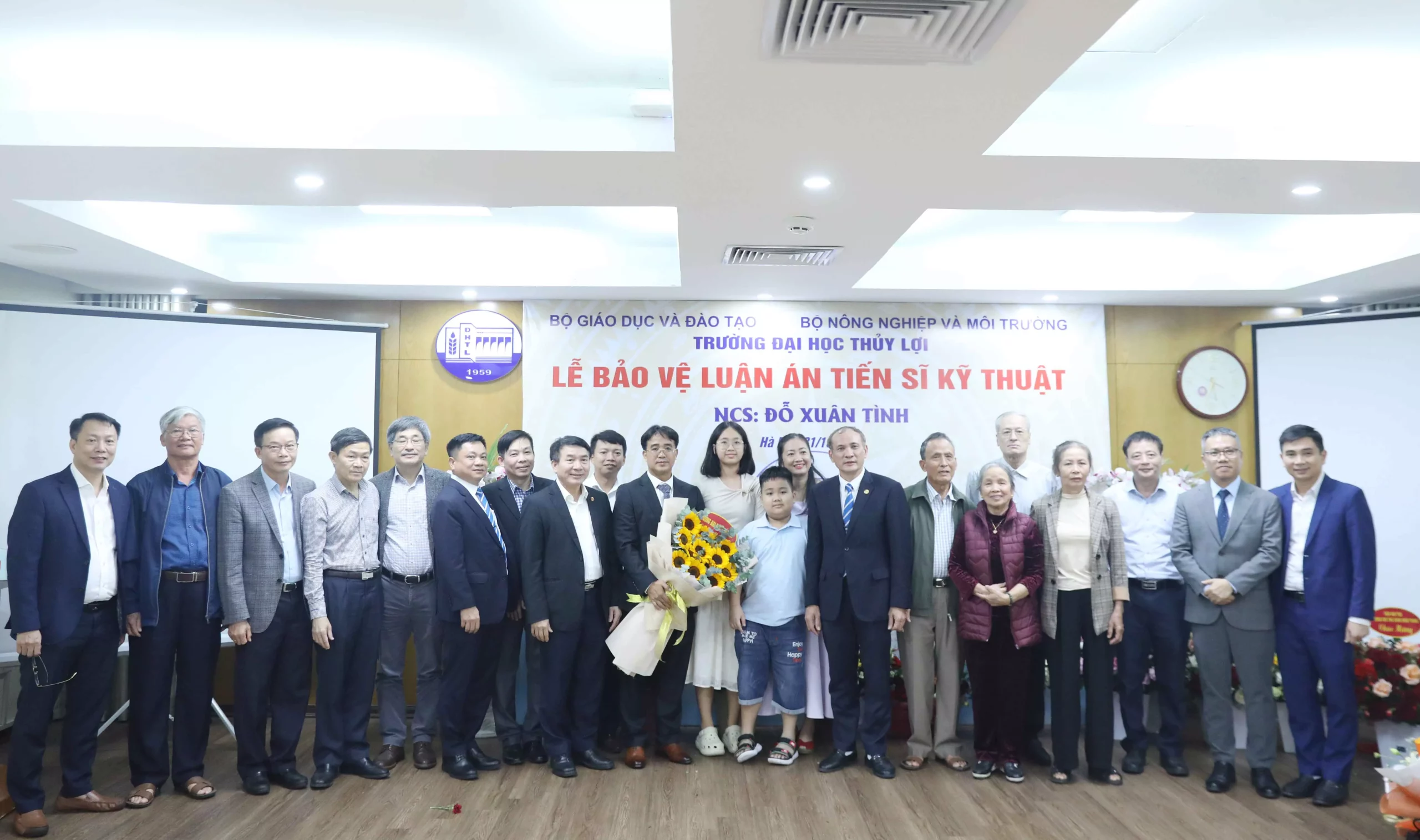 Trường Đại học Thủy lợi tổ chức bảo vệ luận án tiến sĩ cấp Trường cho NCS Đỗ Xuân Tình