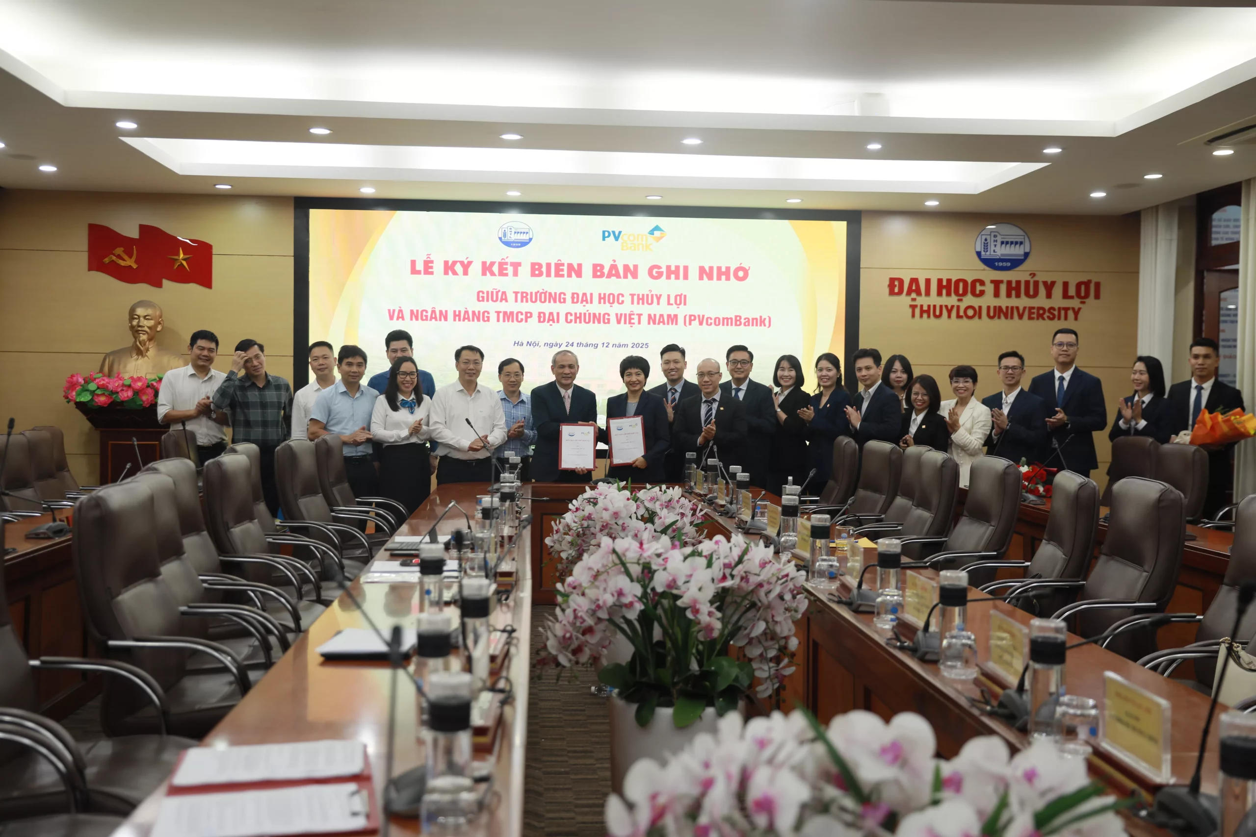 Trường Đại học Thủy lợi và PVcomBank ký kết thỏa thuận hợp tác toàn diện: Thúc đẩy chuyển đổi số và nâng cao chất lượng đào tạo