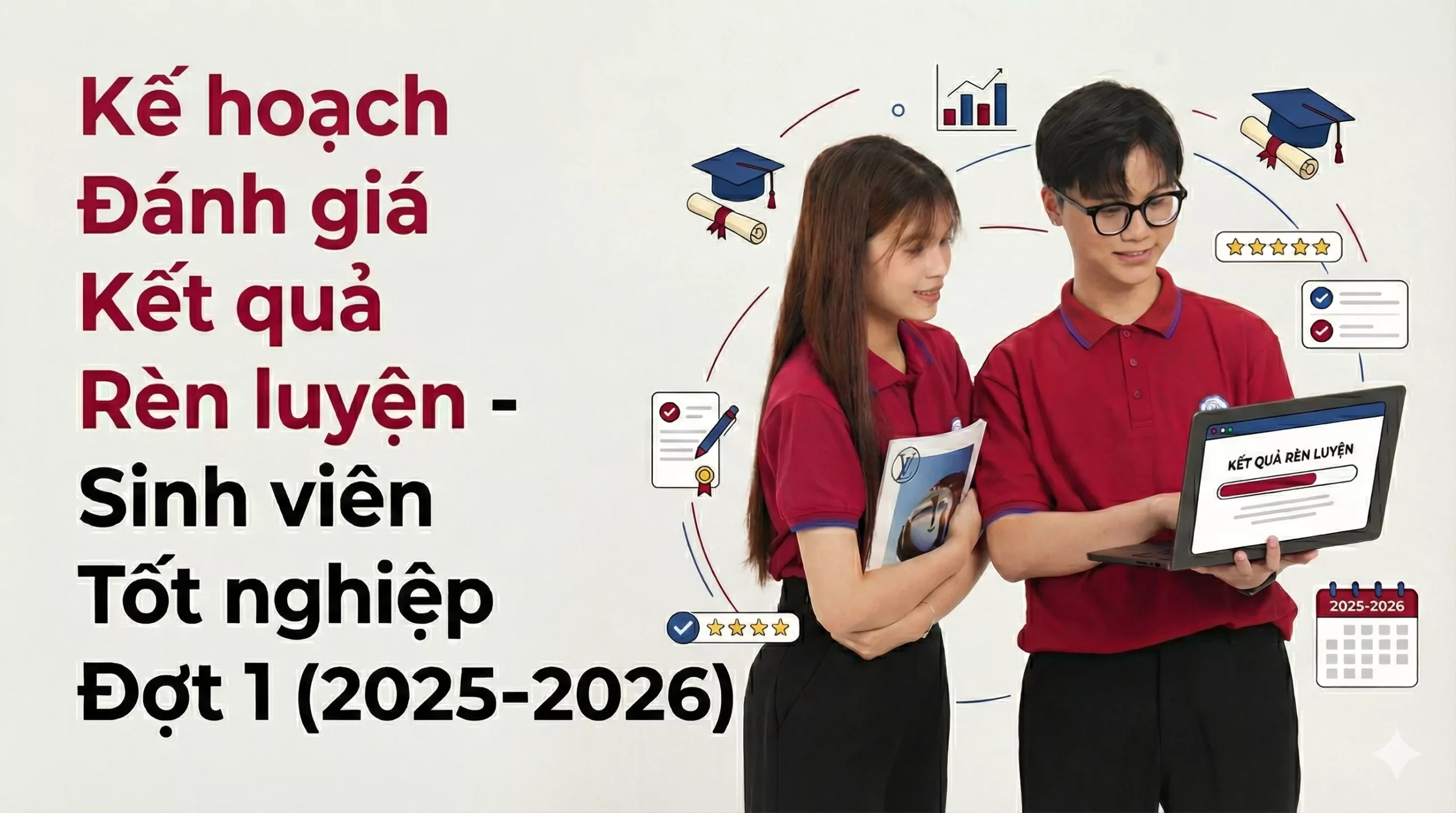 Kế hoạch Triển khai đánh giá kết quả rèn luyện học kỳ 1 và toàn khóa học đối với sinh viên chính quy làm tốt nghiệp tại học kỳ 1 năm học 2025-2026 – Đợt 1