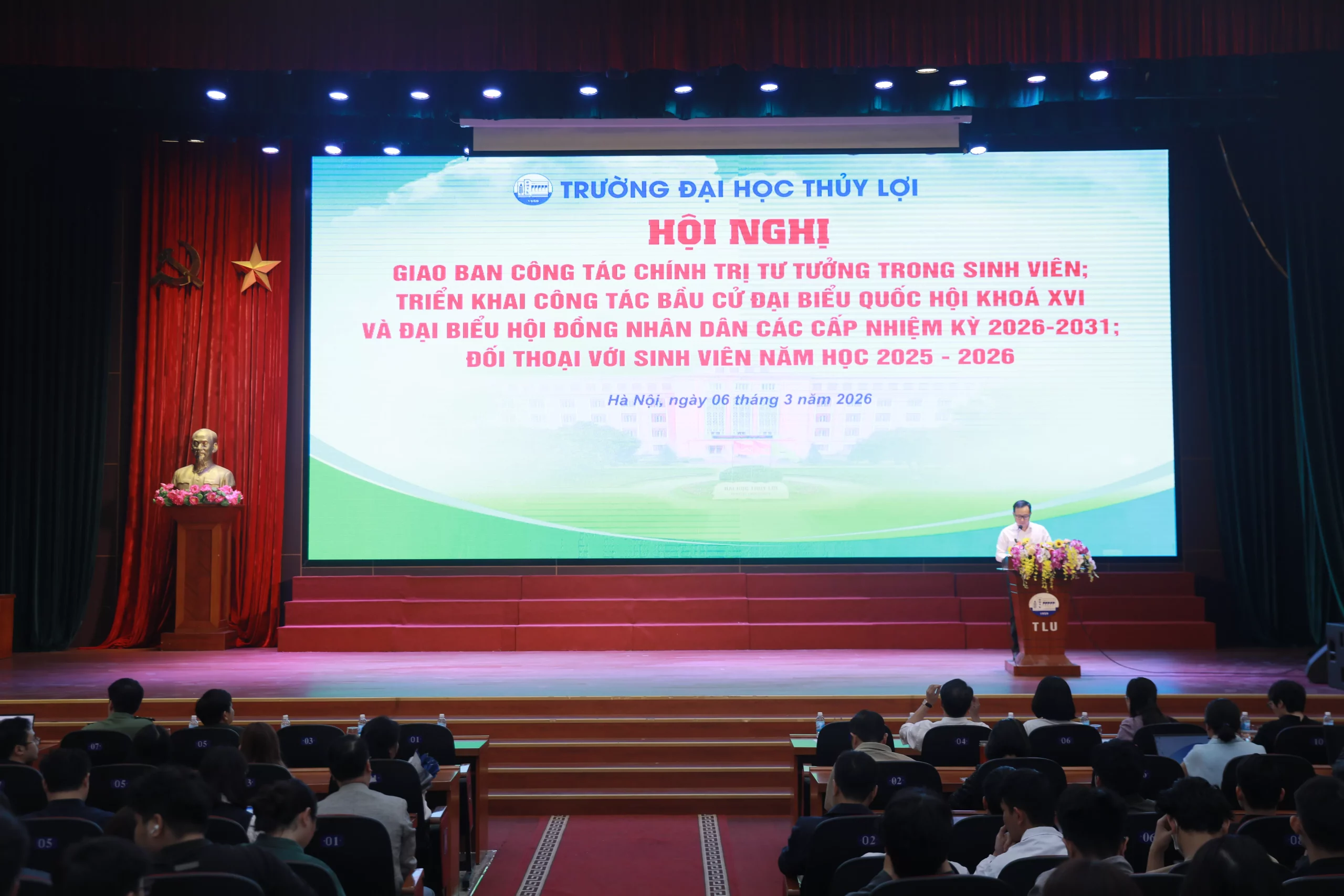 Tăng cường công tác chính trị tư tưởng, bảo đảm an ninh học đường tại Trường Đại học Thủy lợi