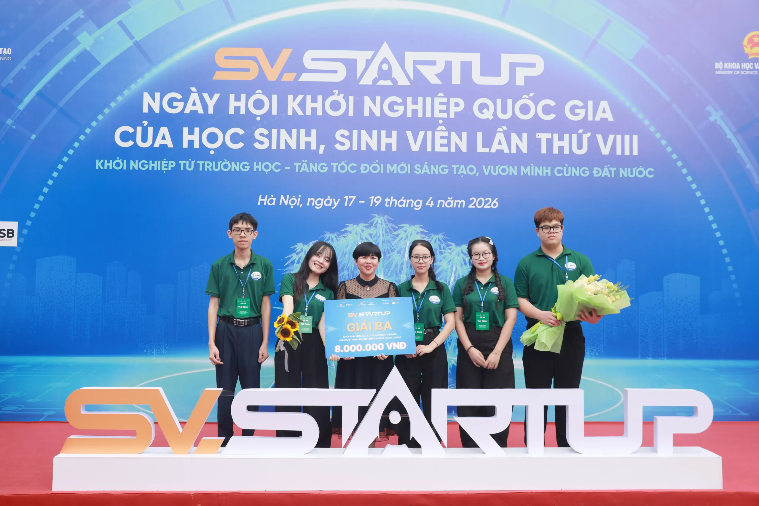 Trường Đại học Thủy lợi khẳng định dấu ấn tại SV_STARTUP 2026, nối dài chuỗi thành tích 6 năm liên tiếp