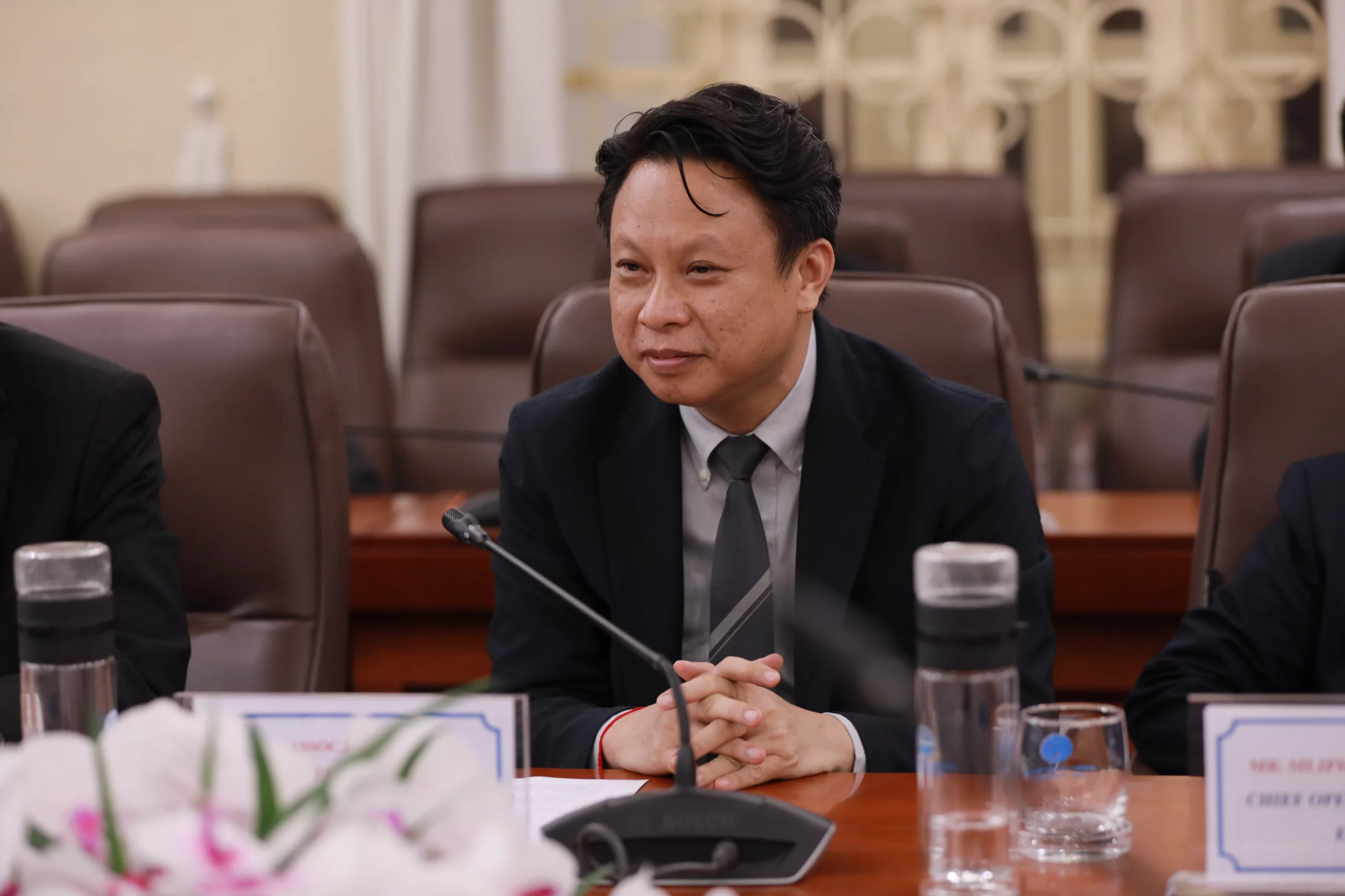 Trường Đại học Thủy lợi thúc đẩy hợp tác đào tạo và trao đổi khoa học công nghệ   với đoàn Bộ Công thương CHDCND Lào