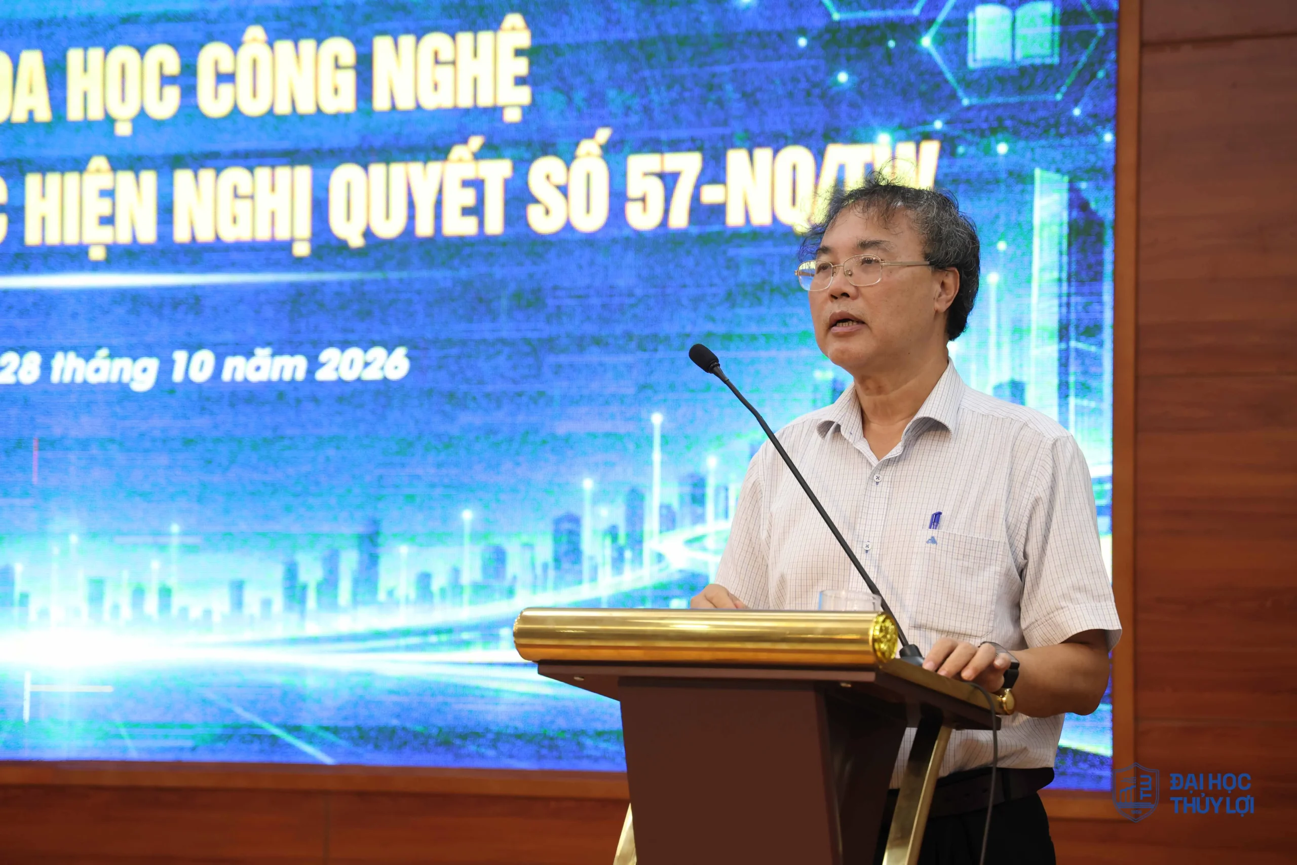 Trường Đại học Thủy lợi: Sơ kết Kế hoạch thực hiện Nghị quyết 57-NQ/TW và định hướng hoạt động KHCN thích ứng bộ chuẩn mới