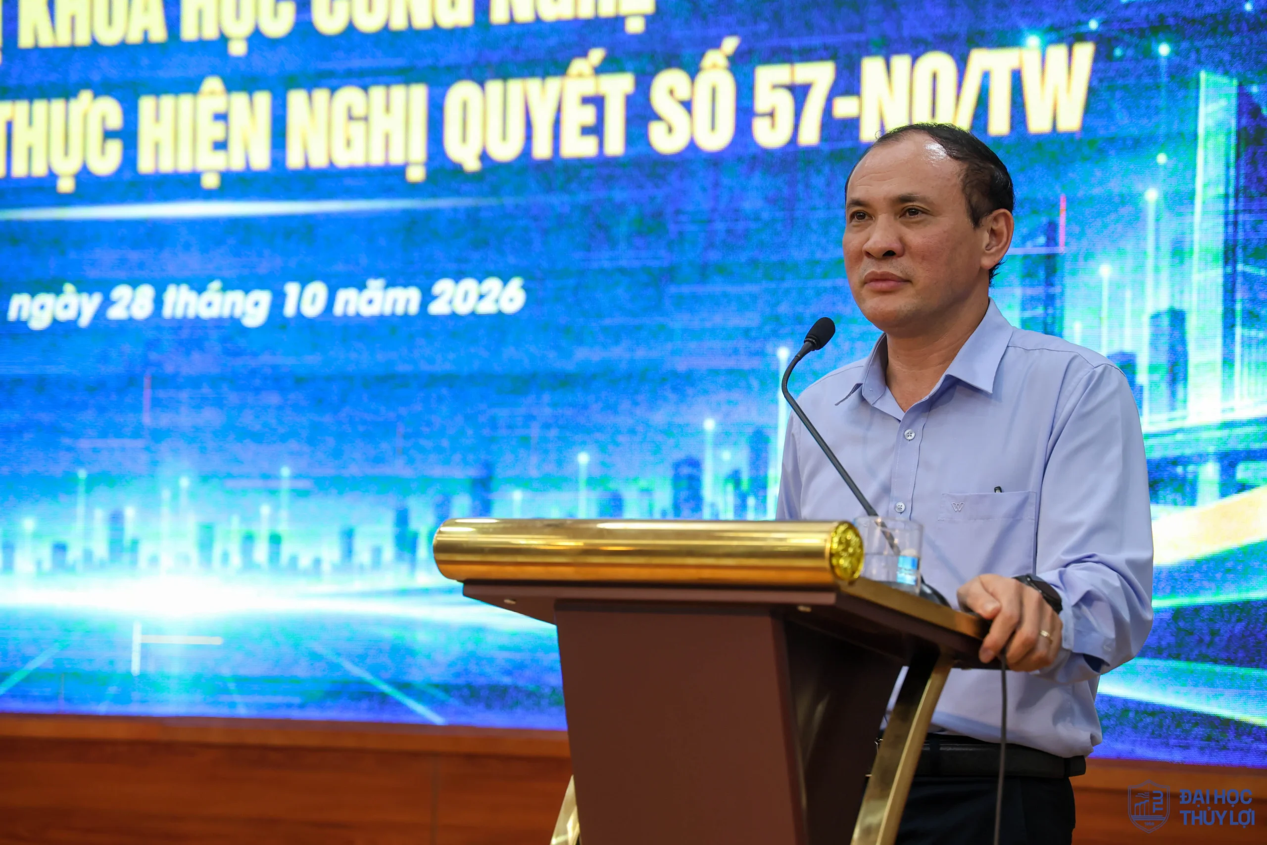 Trường Đại học Thủy lợi: Sơ kết Kế hoạch thực hiện Nghị quyết 57-NQ/TW và định hướng hoạt động KHCN thích ứng bộ chuẩn mới